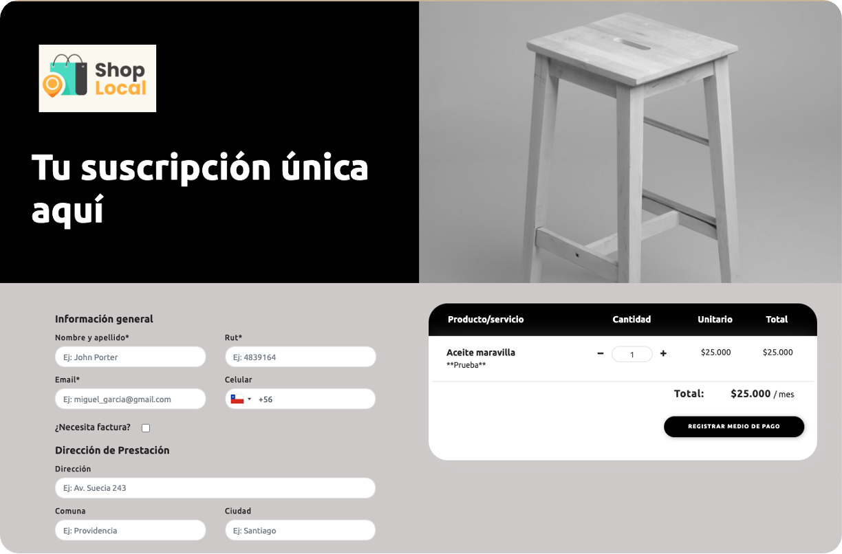 SUSCRIPCION UNICA